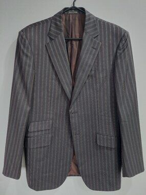 Pal Zileri Men's 52R/US42R Sport Blazer Slim Fit 100% Wool Made In Italy